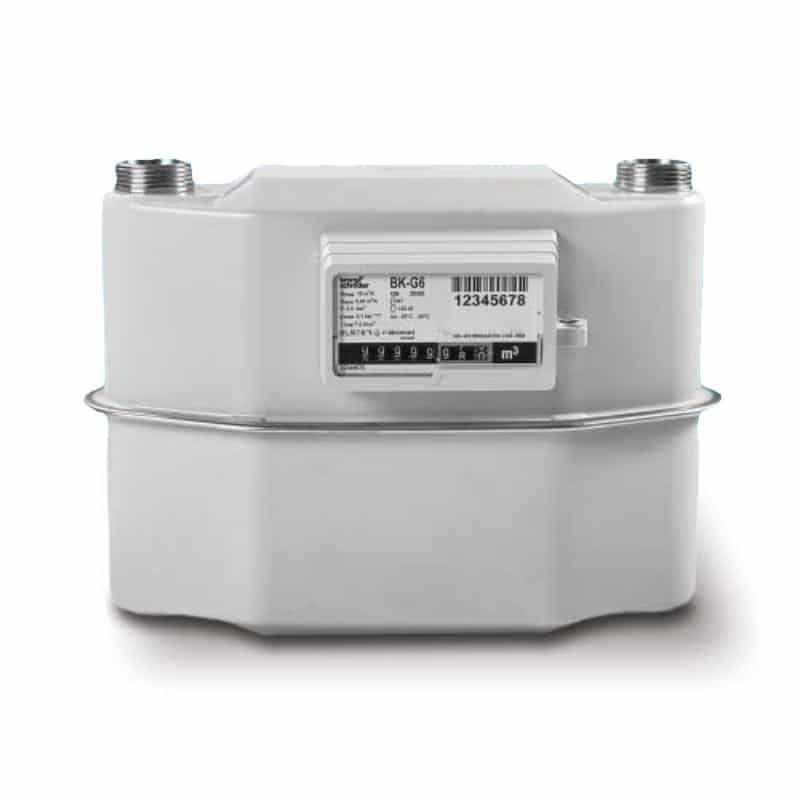 bk-g6p-gas-meter BK-G6P BSP Screwed Diaphragm Gas Meter, 0.06 - 10 m3/hr - 25mm - Image 1