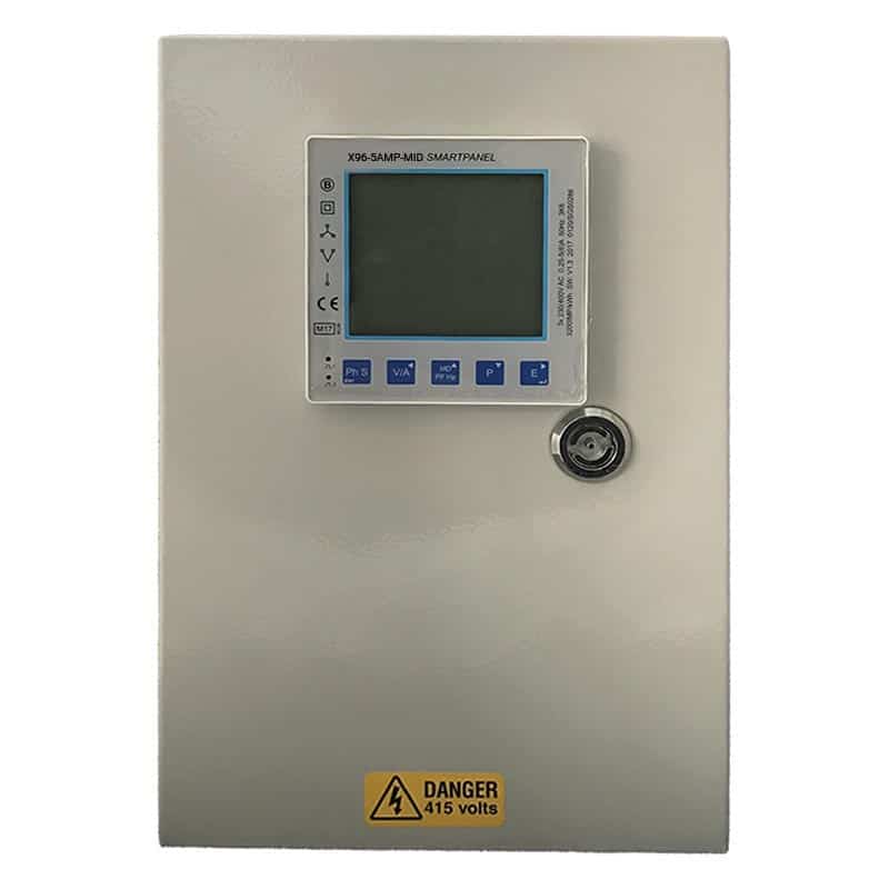 x835-mid-meter-pre-wired-front-1 1 Way Smartpanel X96-5AMP-MID Pre-Wired Meter Panel (includes 1 meter) - Image 1