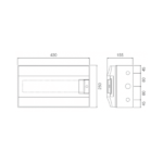 ABB Mistral 18 Module Din Rail Meter Enclosure - Image 2
