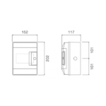 ABB Mistral 4 Module Din Rail Meter Enclosure - Image 2