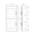 ABB Mistral 48 Module Din Rail Meter Enclosure - Image 2