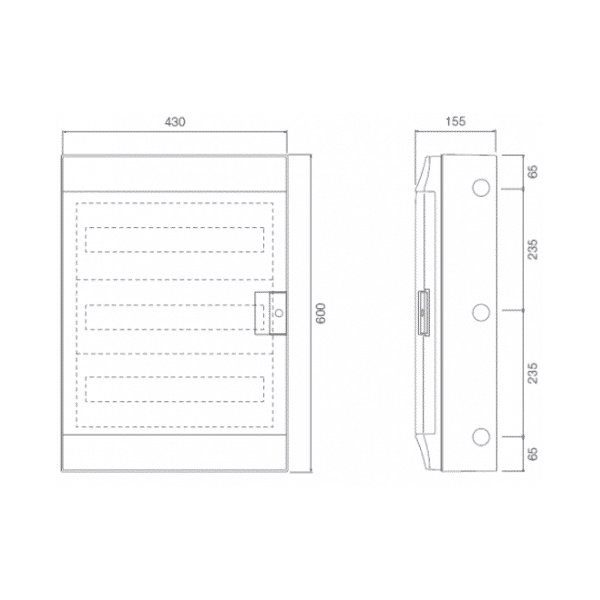 ABB Mistral 54 Module Din Rail Meter Enclosure - Image 2